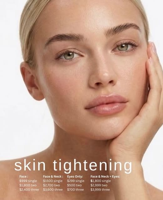 Skin tightening for face and eyes